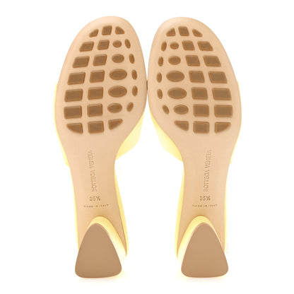 Bottega Veneta Vienna Calfskin The Band Mule Sandals 35.5 Lemonade 6 of 9