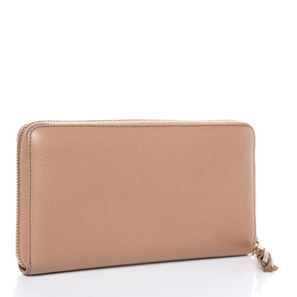 Gucci Calfskin Soho Zip Around Wallet Camelia 3 of 14