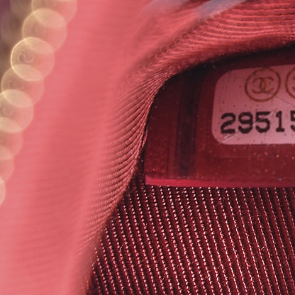 Chanel Goatskin Quilted 19 Cosmetic Case Red 6 of 9