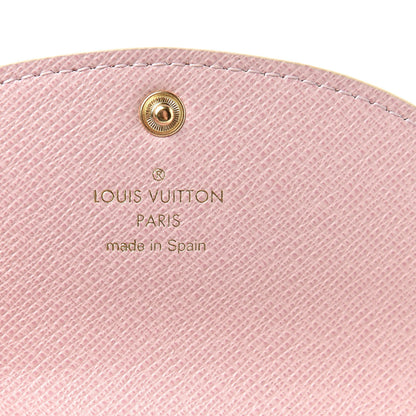 Louis Vuitton Damier Azur Rosalie Coin Purse Rose Ballerine 6 of 8