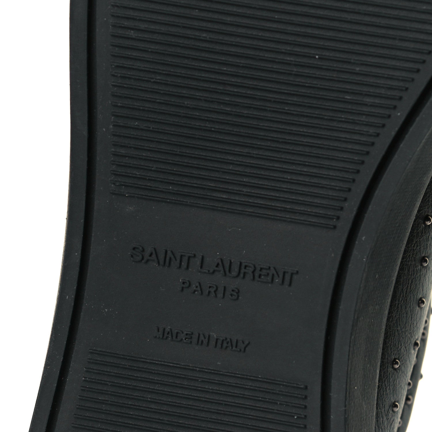 Saint Laurent Calfskin Womens Andy Pearl Low Top Sneakers 36.5 Black 8 of 9