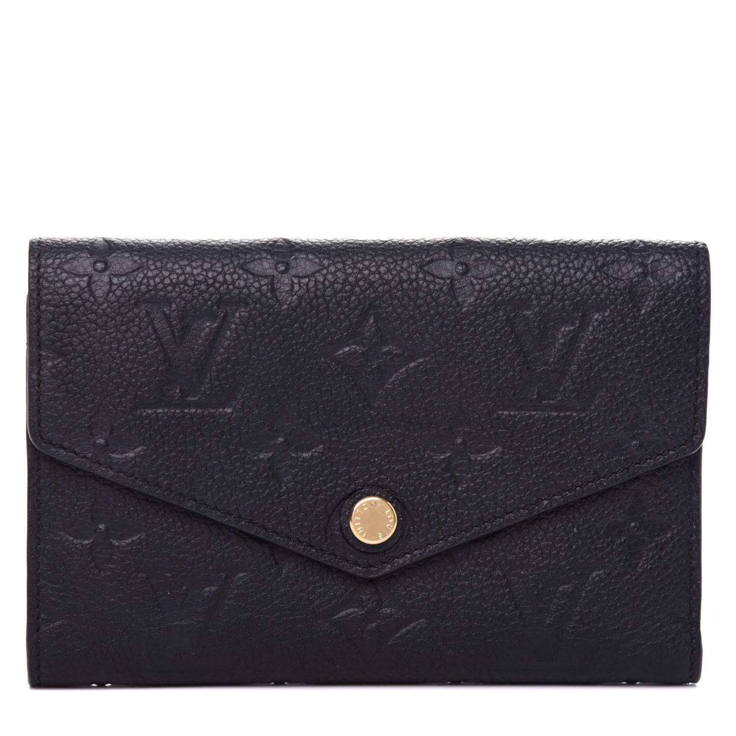Louis Vuitton Empreinte Compact Curieuse Wallet Black 1 of 8