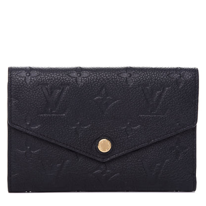 Louis Vuitton Empreinte Compact Curieuse Wallet Black 1 of 8