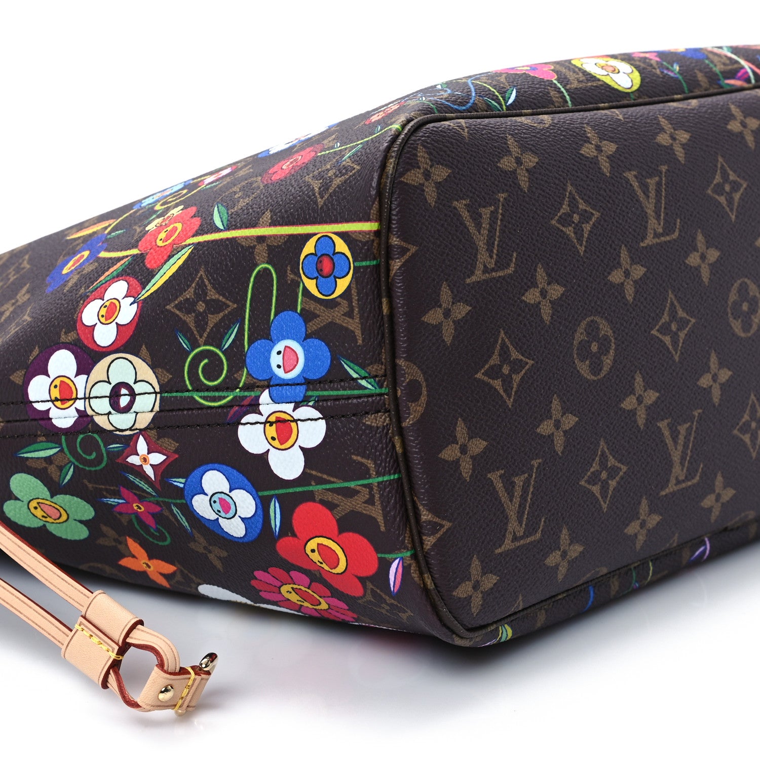 Louis Vuitton LV X TM Monogram Flowers Neverfull MM 9 of 10