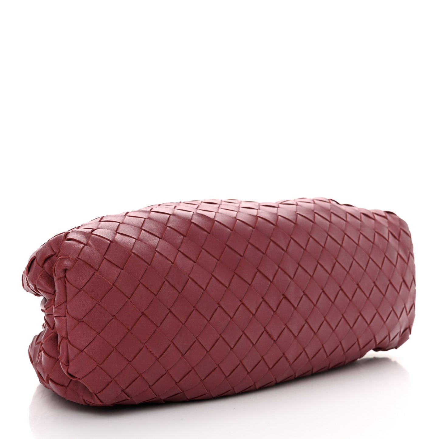 Nappa Maxi Intrecciato The Pouch Oversized Clutch Amaranto