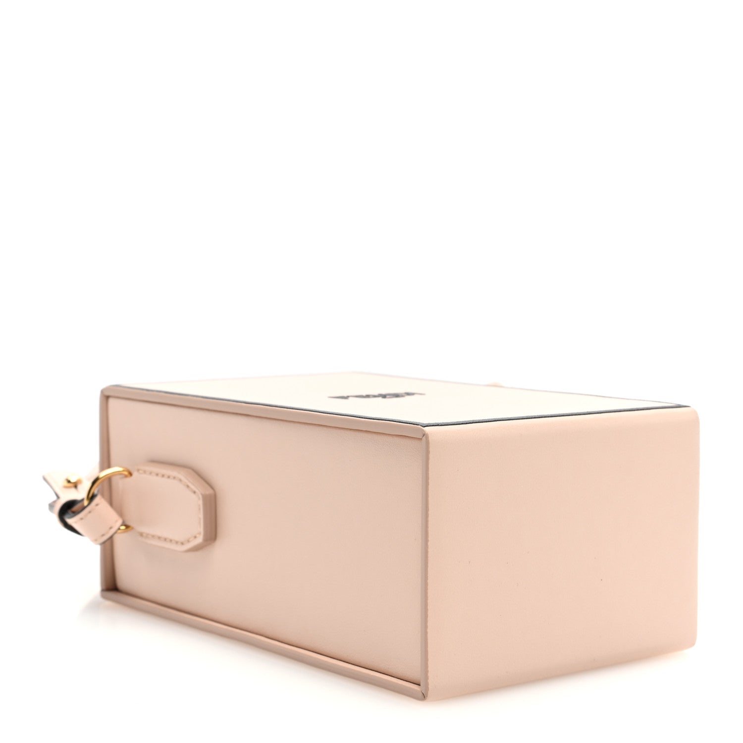 Fendi Vitello Fluffy Logo Vertical Box Rosa Quarzo Black 4 of 10