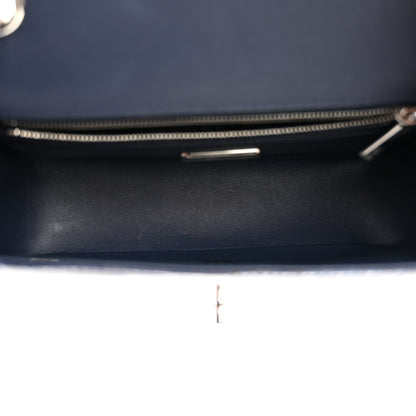 Chanel Shiny Alligator Mini Rectangular Flap Blue 5 of 10