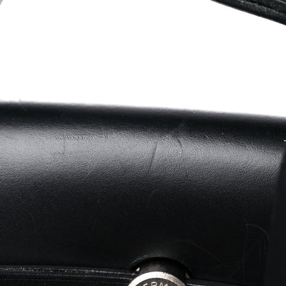 Hermes Toile Vache Calfskin Herbag 39 MM Black 19 of 25
