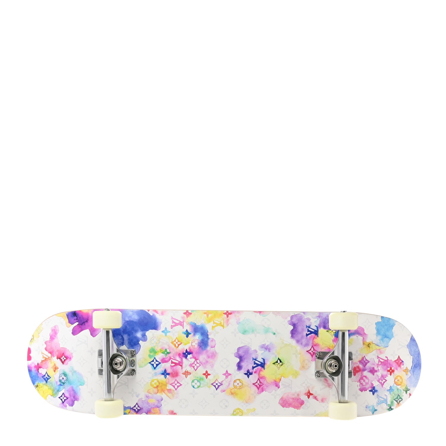 Louis Vuitton Monogram Watercolor Wood Skateboard Multicolor 2 of 8