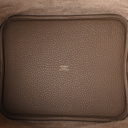 Hermes Taurillon Clemence Picotin Lock 22 MM Etoupe 5 of 12