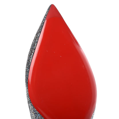 Christian Louboutin Metallic Nappa Ballalla Flats 37.5 Silver 8 of 9