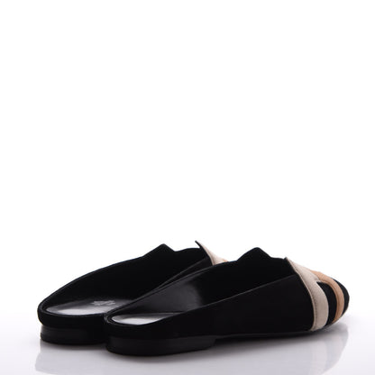 Hermes Veau Doblis Roxane Mules 36.5 Multicolor Black 4 of 8