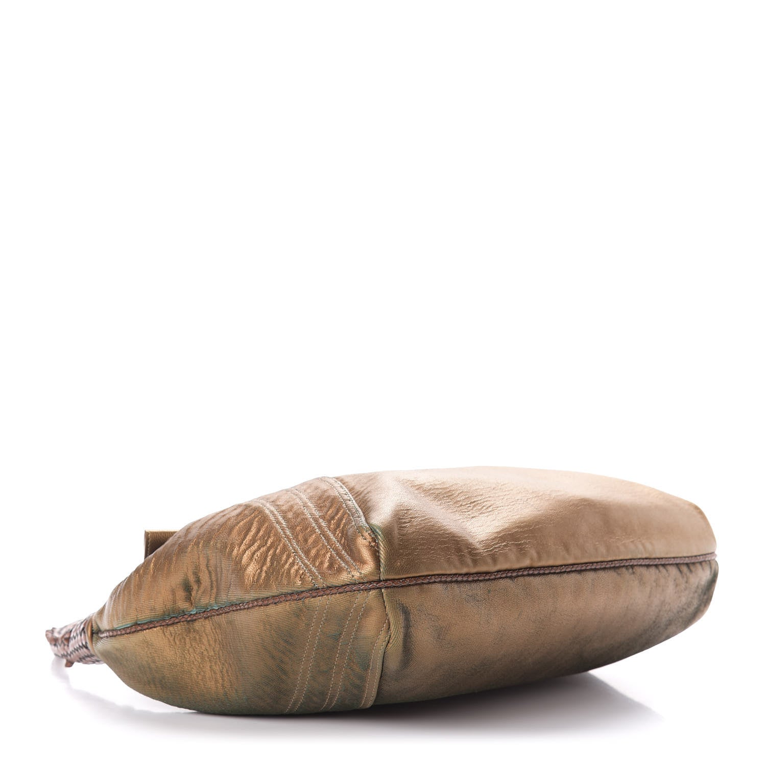 Fendi Nappa Fortuny Hologram Spy Hobo Bag Tobacco Oro Ambrato 4 of 14
