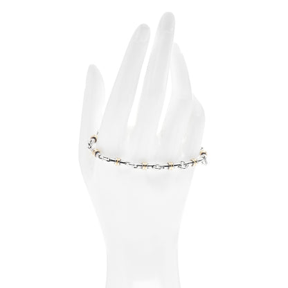 Tiffany Sterling Silver 18K Yellow Gold Bar Link Bracelet 2 of 4