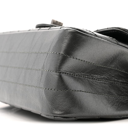 Chanel Metallic Aged Calfskin Chevron Quilted 2.55 Reissue Mini Flap Grey 10 of 14