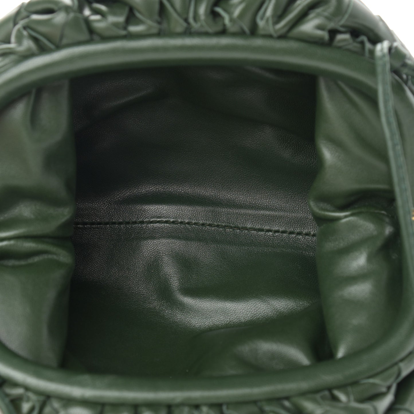 Nappa Intrecciato The Mini Pouch Bottle Green