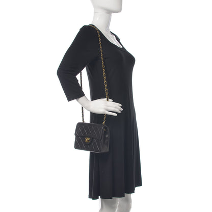 Chanel Lambskin Quilted Mini Square Flap Black 2 of 11