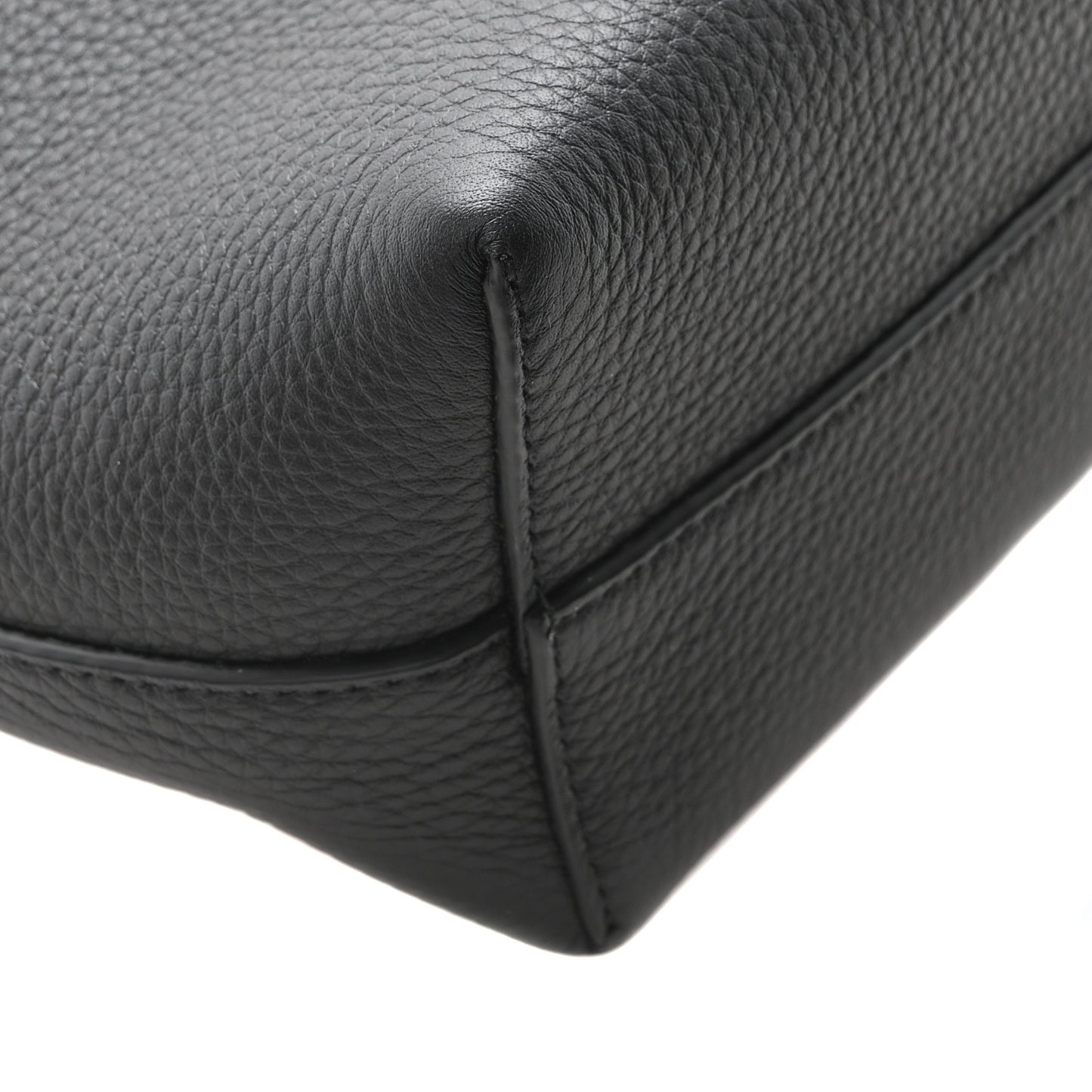 Grained Calfskin Small Park Tote Black