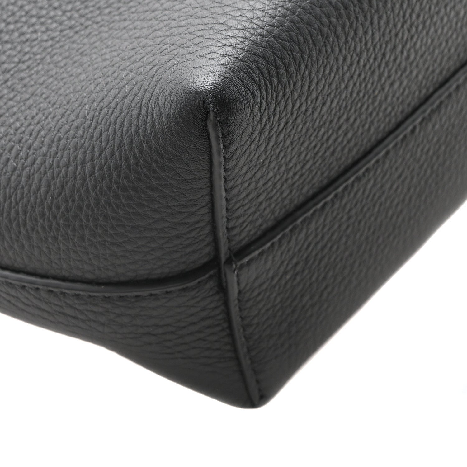 The Row Grained Calfskin Small Park Tote Black 9 of 10