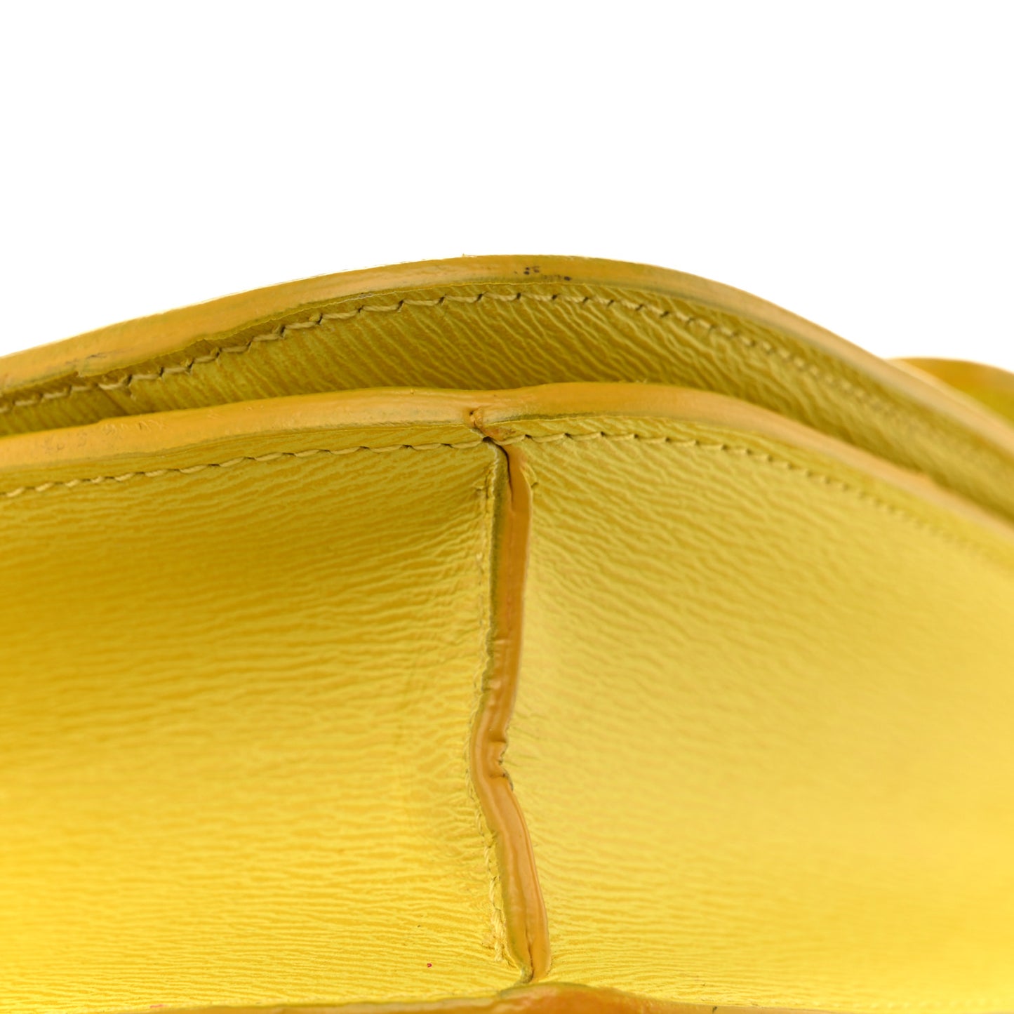 Liege Calfskin Medium Classic Box Flap Bag Fluo Yellow