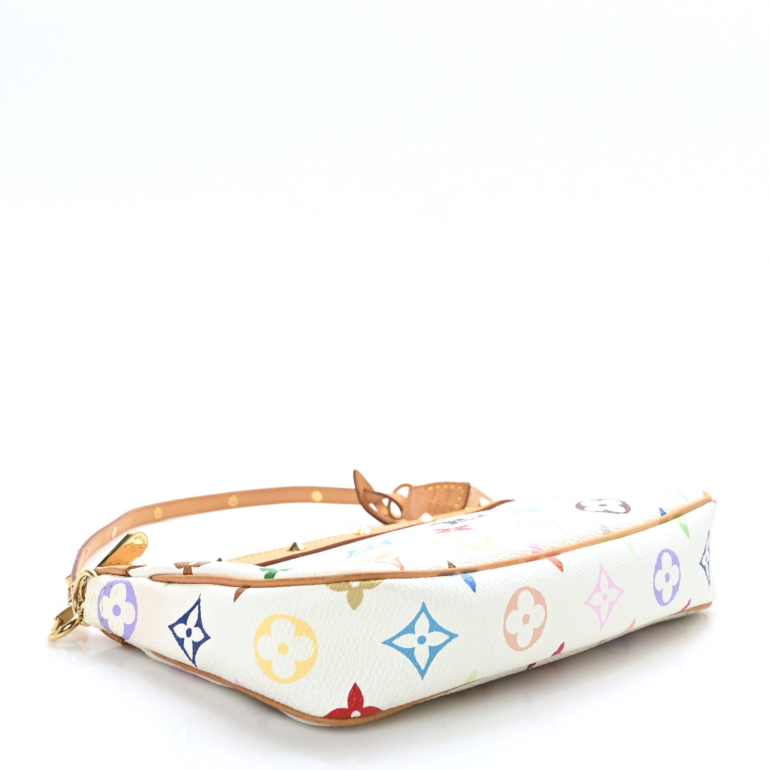 Louis Vuitton Monogram Multicolor Pochette Accessories White 4 of 11