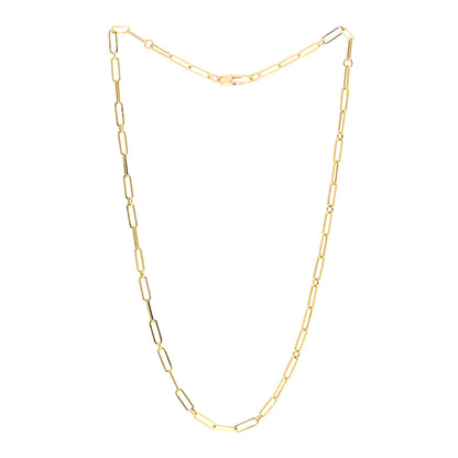 Roberto Coin 18K Yellow Gold Paper Clip Link Necklace 3 of 5