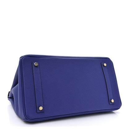 Hermes Togo Birkin 35 Bleu Electrique 4 of 11