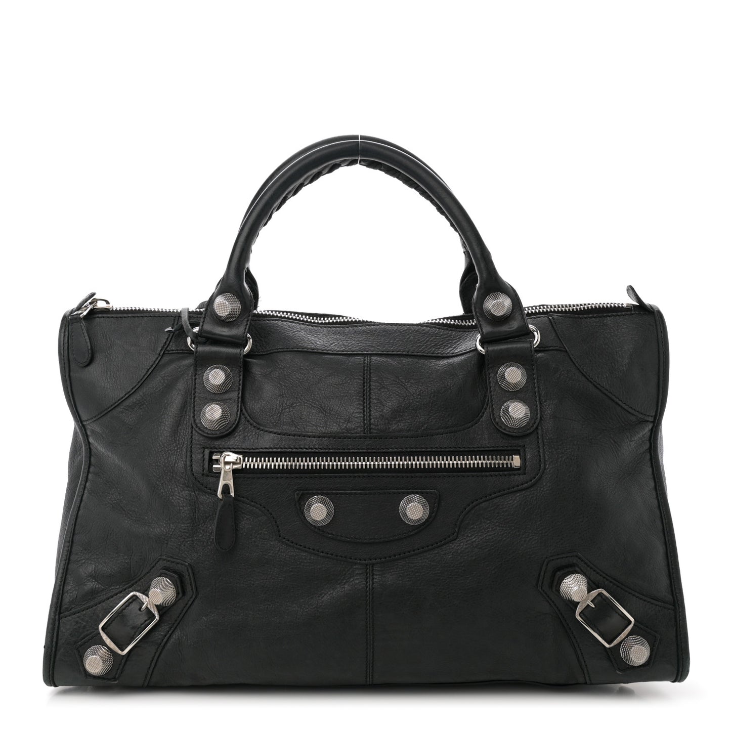 Agneau Giant 21 Silver Hardware Work Black
