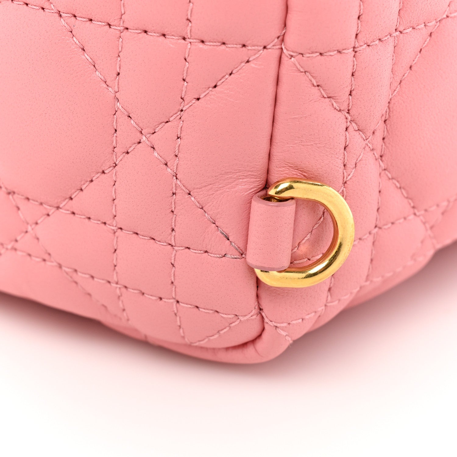 Christian Dior Lambskin Cannage Mini Backpack Peach Blossom 11 of 11