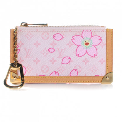 Louis Vuitton Monogram Cherry Blossom Key Pouch Pink 1 of 8