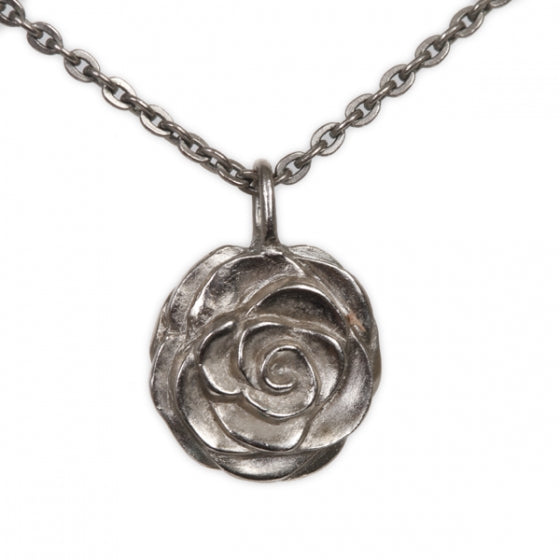 Camellia Chain Necklace Silver