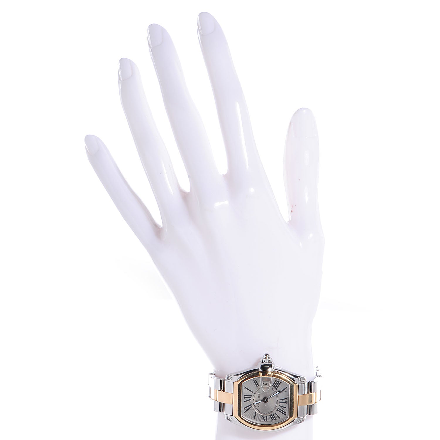 Cartier Stainless Steel 18K Yellow Gold 31mm Roadster Quartz Watch 2 of 5