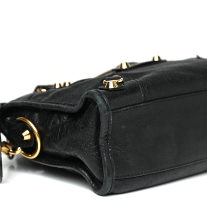 Balenciaga Agneau Classic Gold Hardware Mini City Black 8 of 10