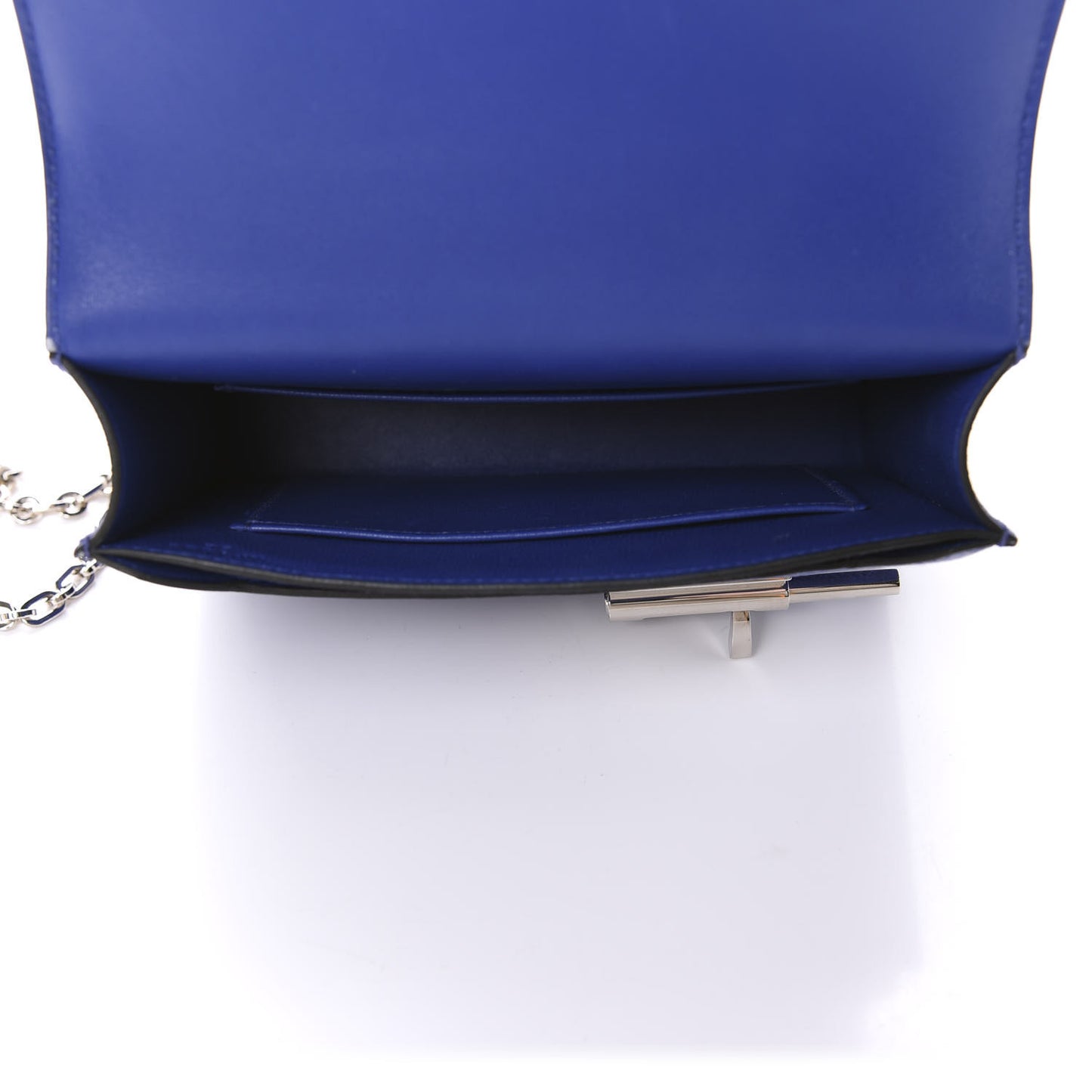Chevre Chamkila Mini Verrou Chaine Bag Bleu Electrique