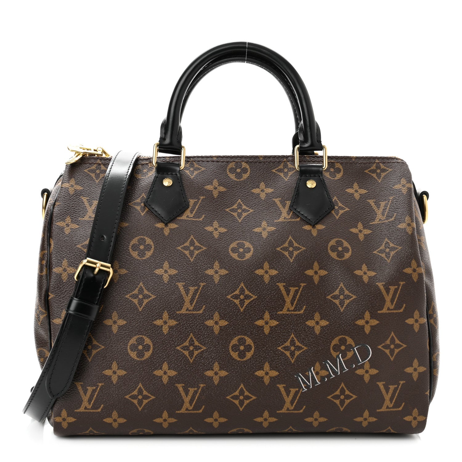 Louis Vuitton Monogram My World Tour Speedy Bandouliere 30 Black 1 of 10
