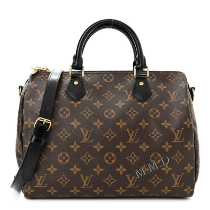 Louis Vuitton Monogram My World Tour Speedy Bandouliere 30 Black 1 of 10