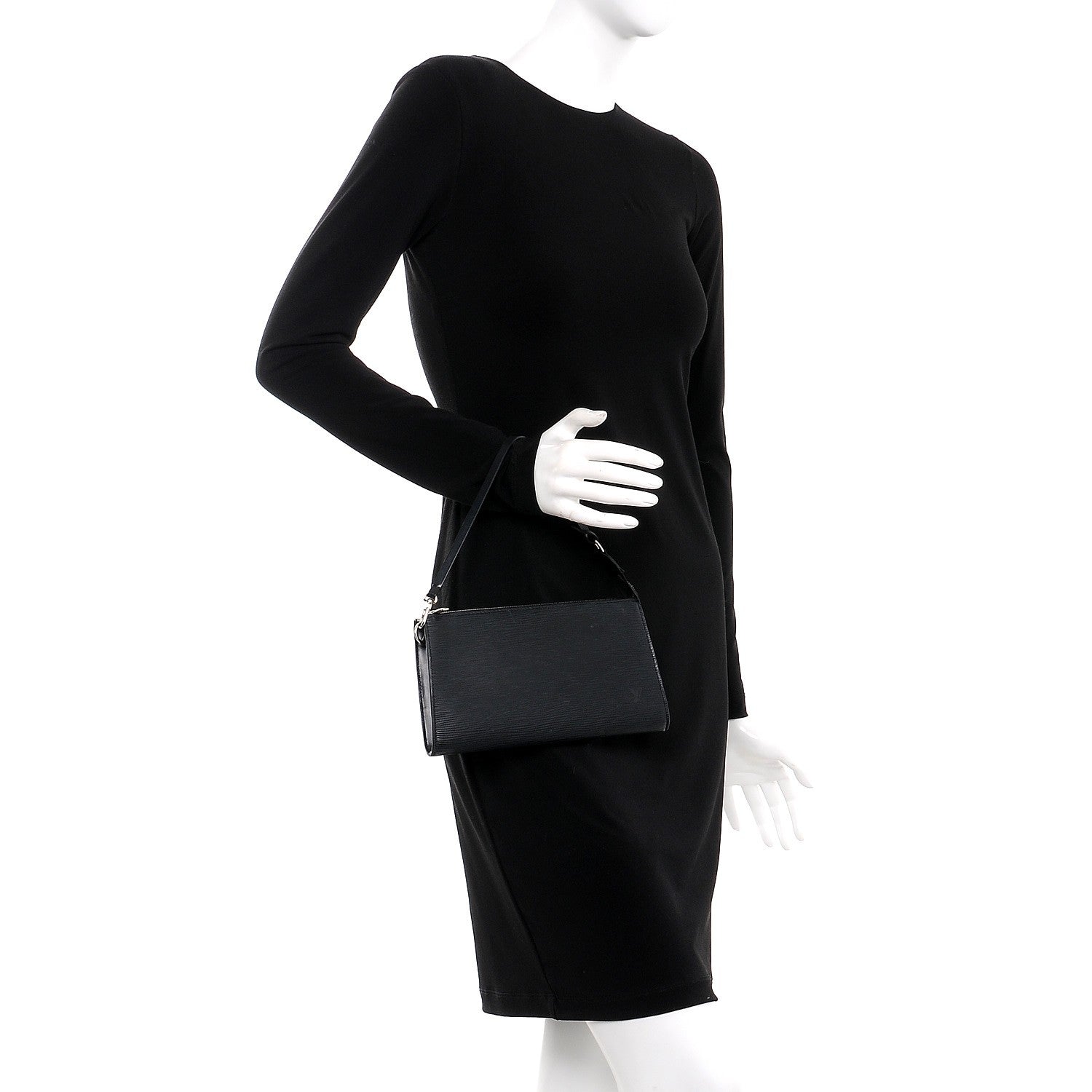 Louis Vuitton Epi Pochette Accessories 24 Black 2 of 13