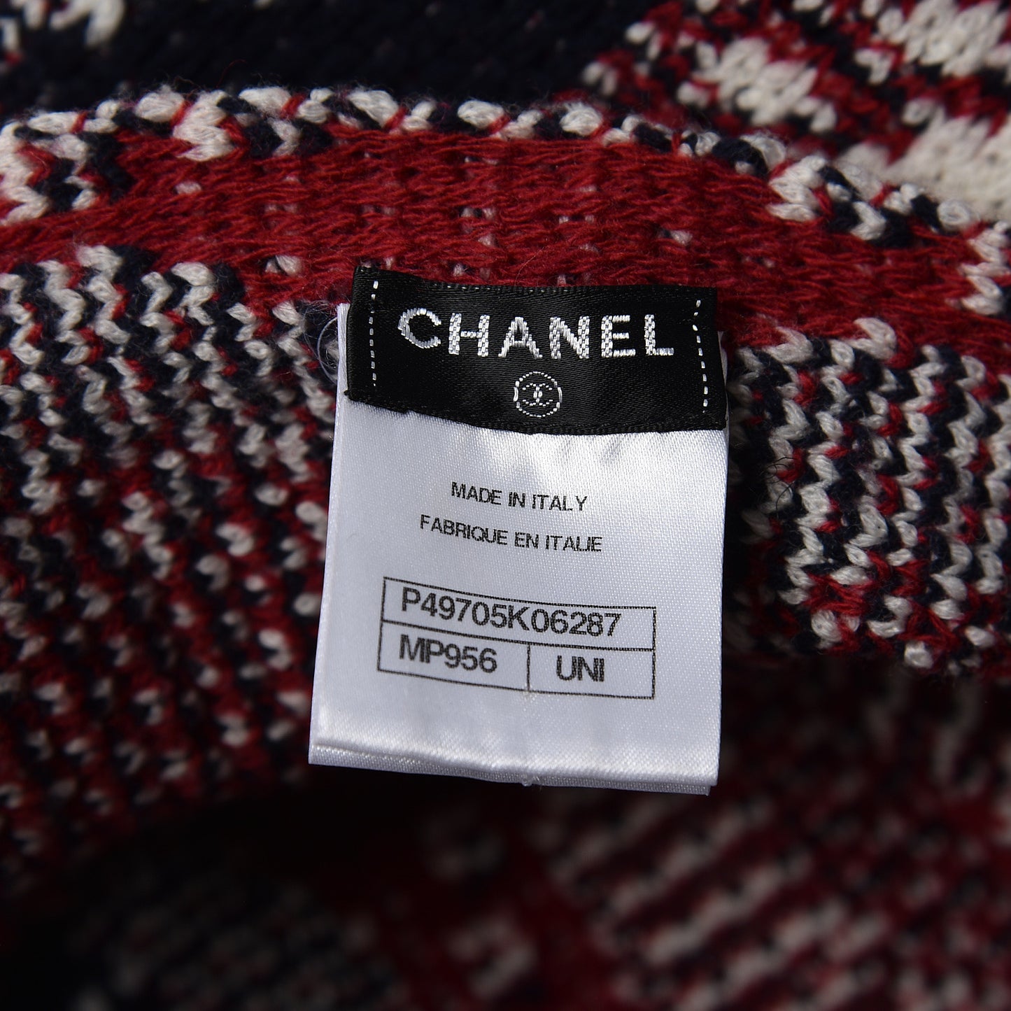 Wool Cashmere Paris-Dallas Striped Shawl Blue Red White