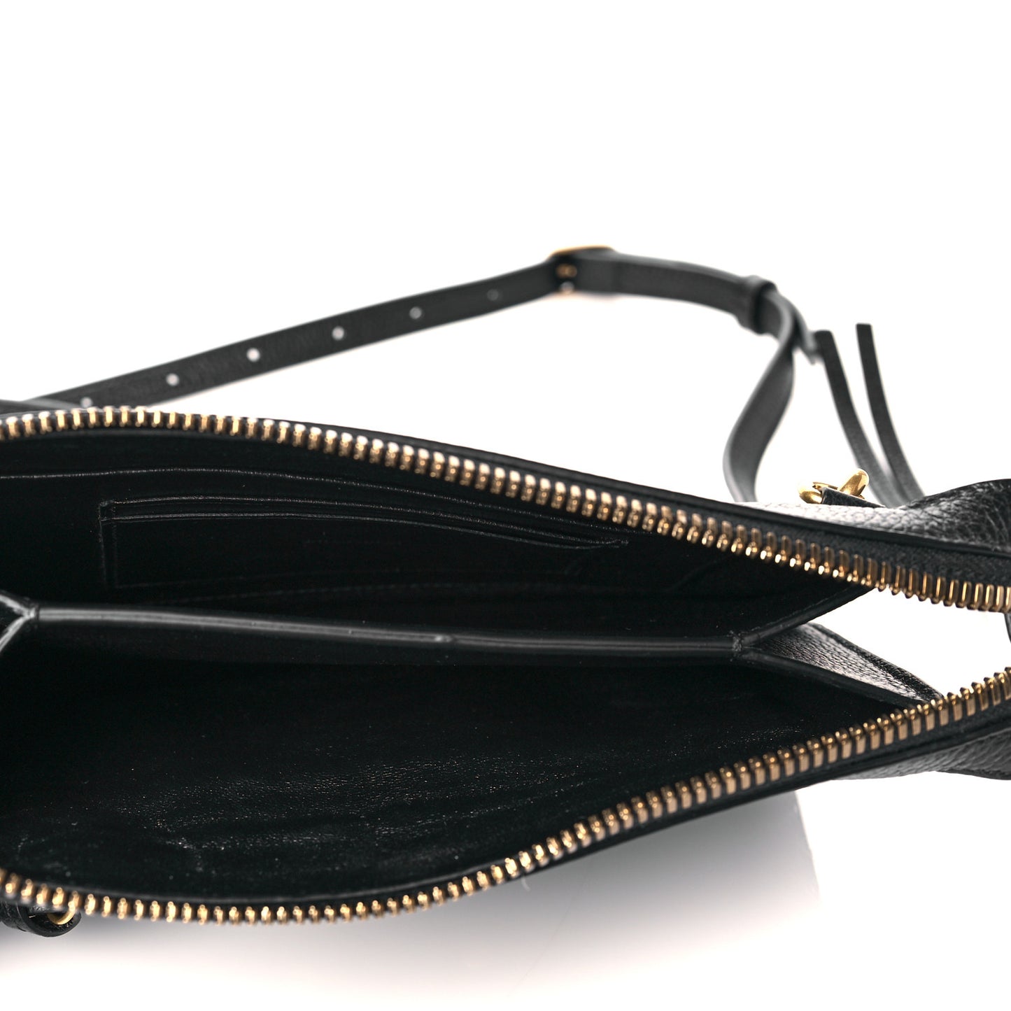 Grained Calfskin Neo Classic Gold Hardware Multipouch Black
