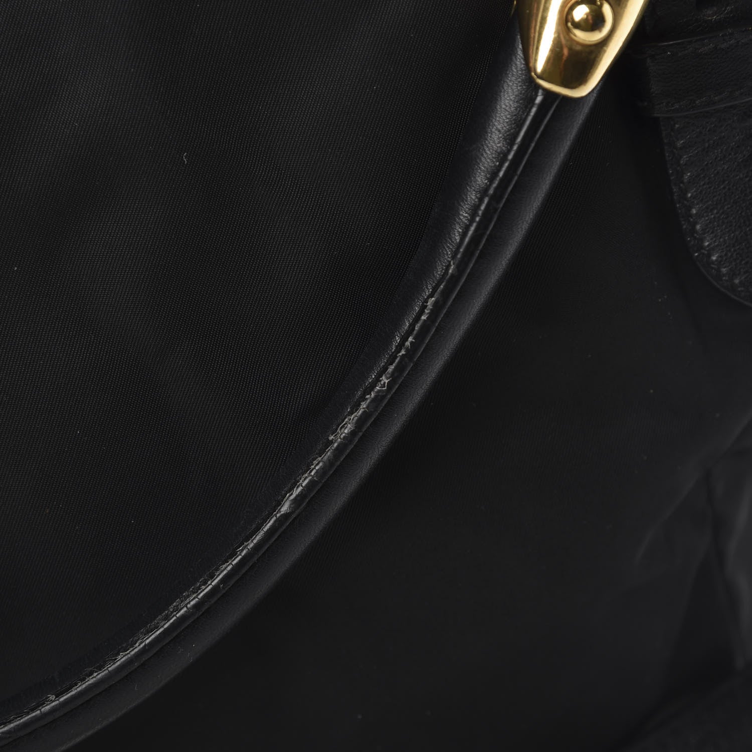Prada Tessuto Nylon Soft Calf Tote Black 14 of 16