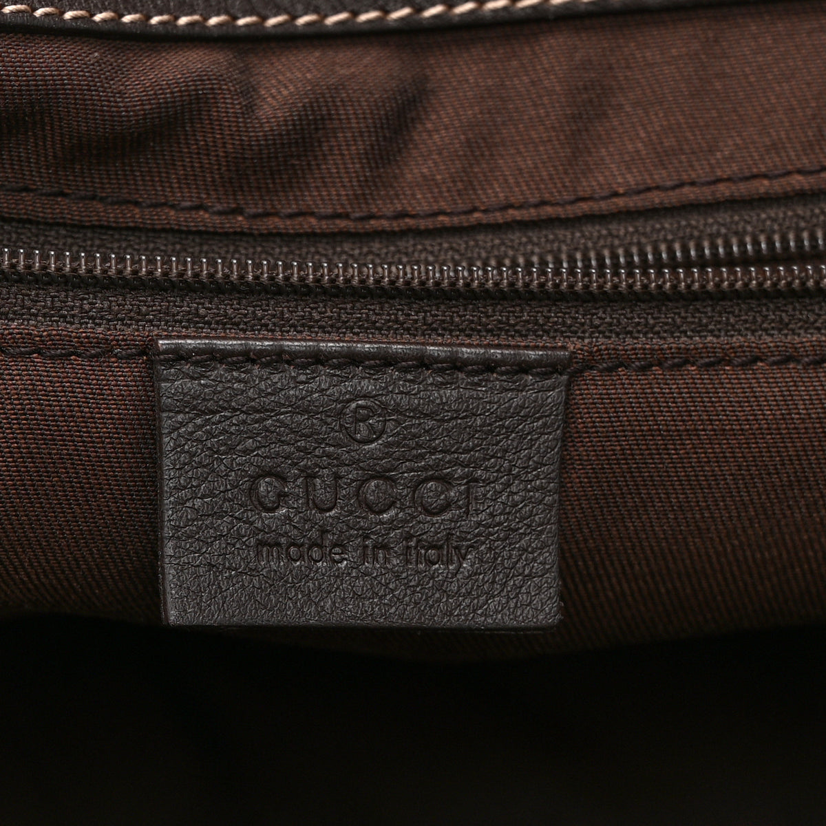 Gucci Monogram D Gold Tote Dark Brown 6 of 10