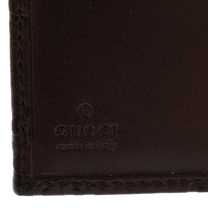 Gucci Guccissima Metal Bar French Flap Wallet Dark Chocolate 6 of 9