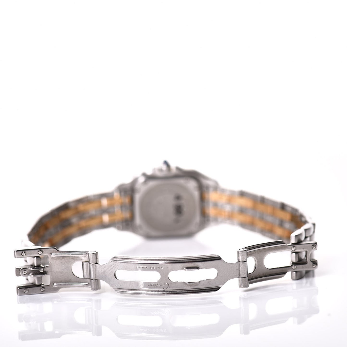 Stainless Steel 18K Yellow Gold 22mm Panthere Quartz Watch