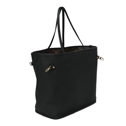 Louis Vuitton Monogram Calfskin Neo Neverfull Inside Out MM Black 6 of 16