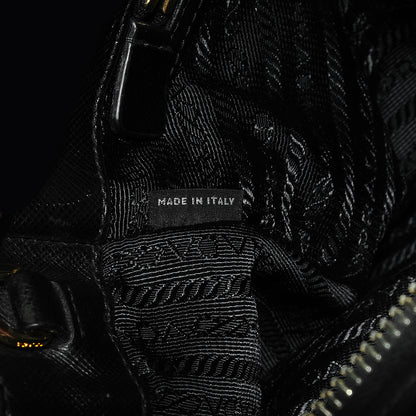 Prada Saffiano Lux Small Double Zip Tote Nero Black 10 of 11