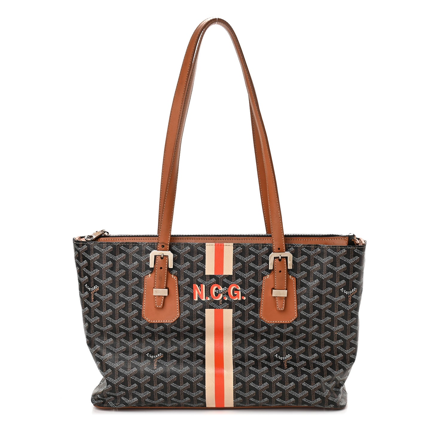 Goyardine Sac Marie Galante MM Black Gold