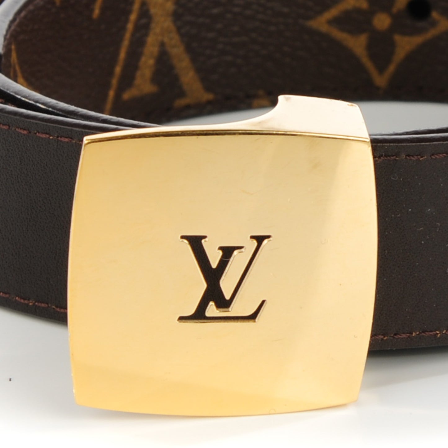 Monogram LV Cut Reversible Belt 90 36