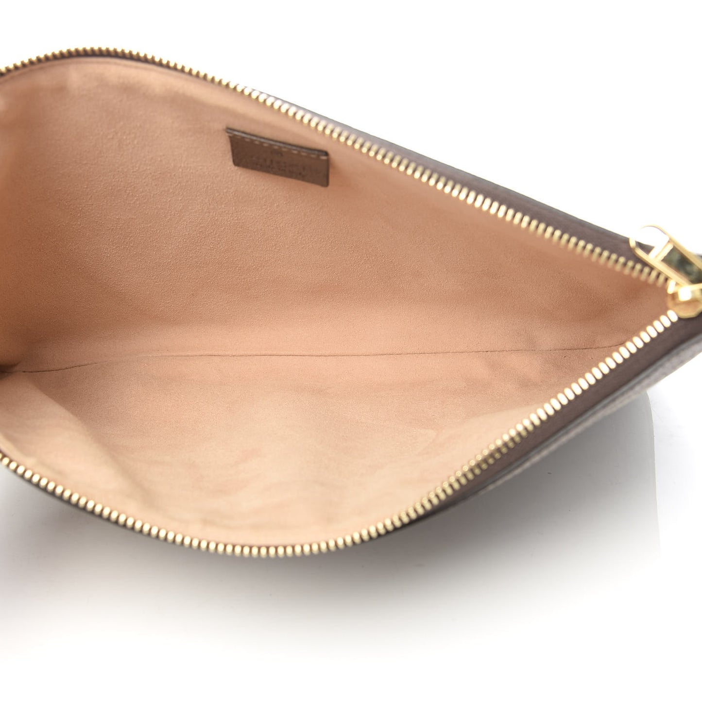 GG Supreme Monogram Large Ophidia Pouch Clutch Brown