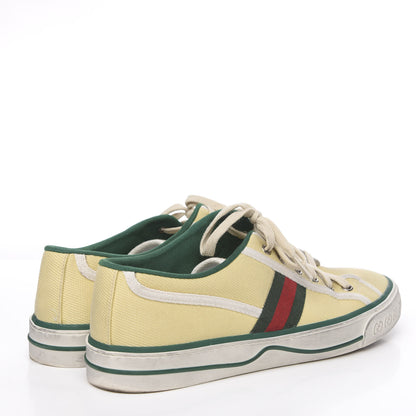 Gucci Canvas Web Mens 1977 Tennis Sneakers 9 Burro Mystic White 4 of 9