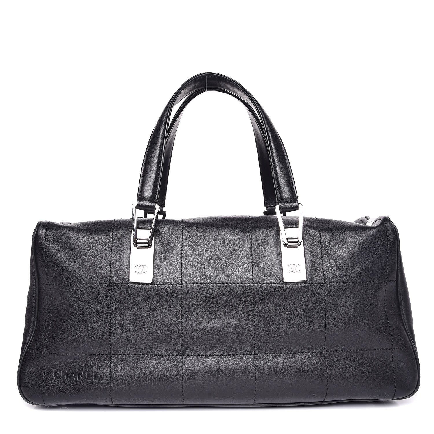 Chanel Calfskin Square Stitched Tote Black 1 of 8